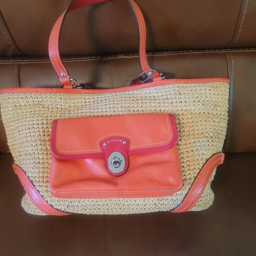 Coach Straw Purse